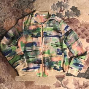 Sparkling light transparent jacket